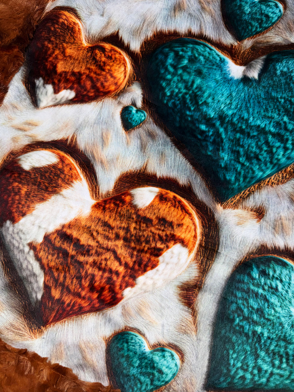 Hide Hearts Lovey Size