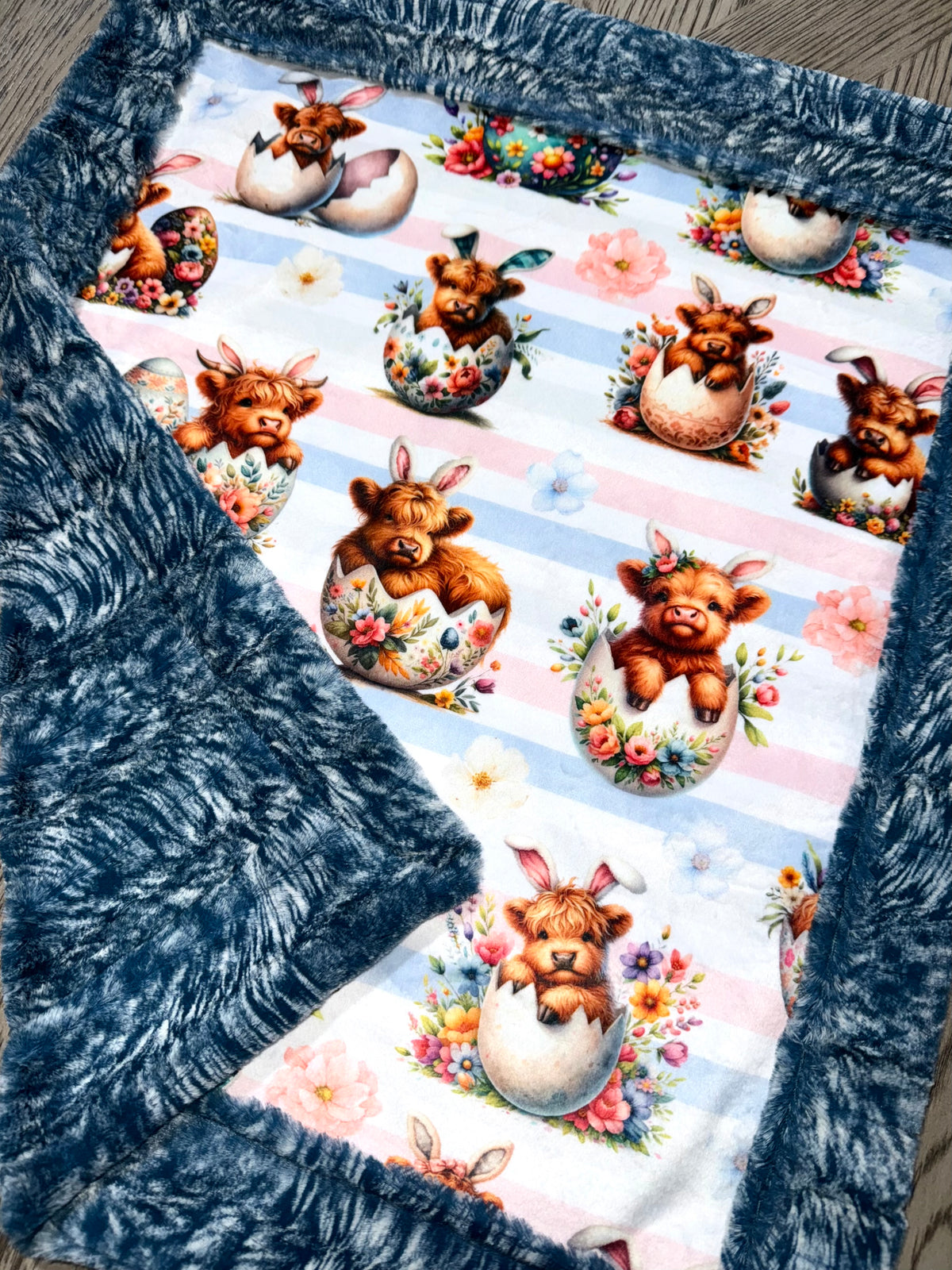Highland Cow Easter Eggs Lovey Size