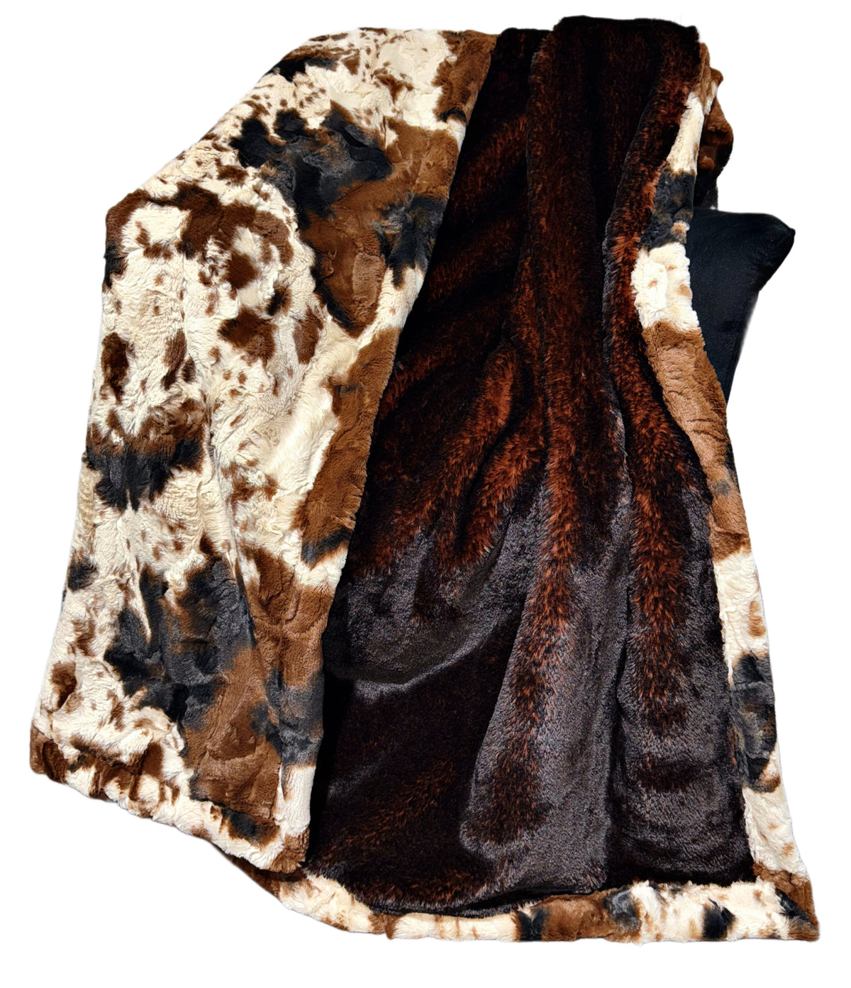 Extra Luxe Arctic Fox French Roast + Wild Pony Hide XL Adult Size