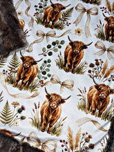 Load image into Gallery viewer, Pretty Highland Cows - Driftwood Wild Rabbit XL Adult Size