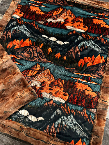 Embroidered Mountains Baby Size