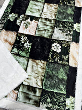 Load image into Gallery viewer, Sage + Ivory Faux Texture Quilt Crib Size