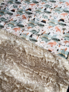 Cute Dino XL Crib Size