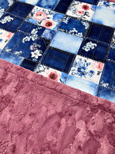 Load image into Gallery viewer, Floral Denim XL Adult Size