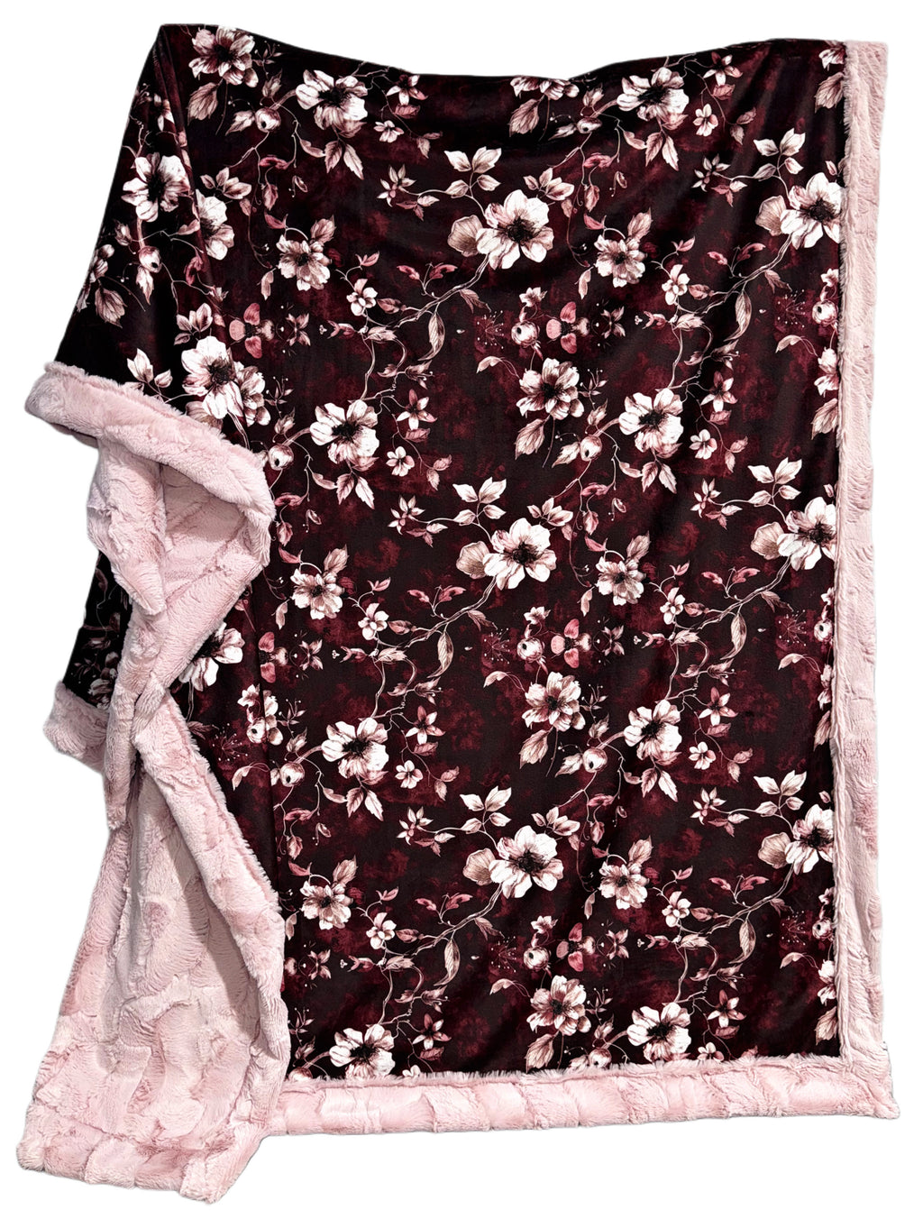 Wine + Blush Florals XL Adult Size