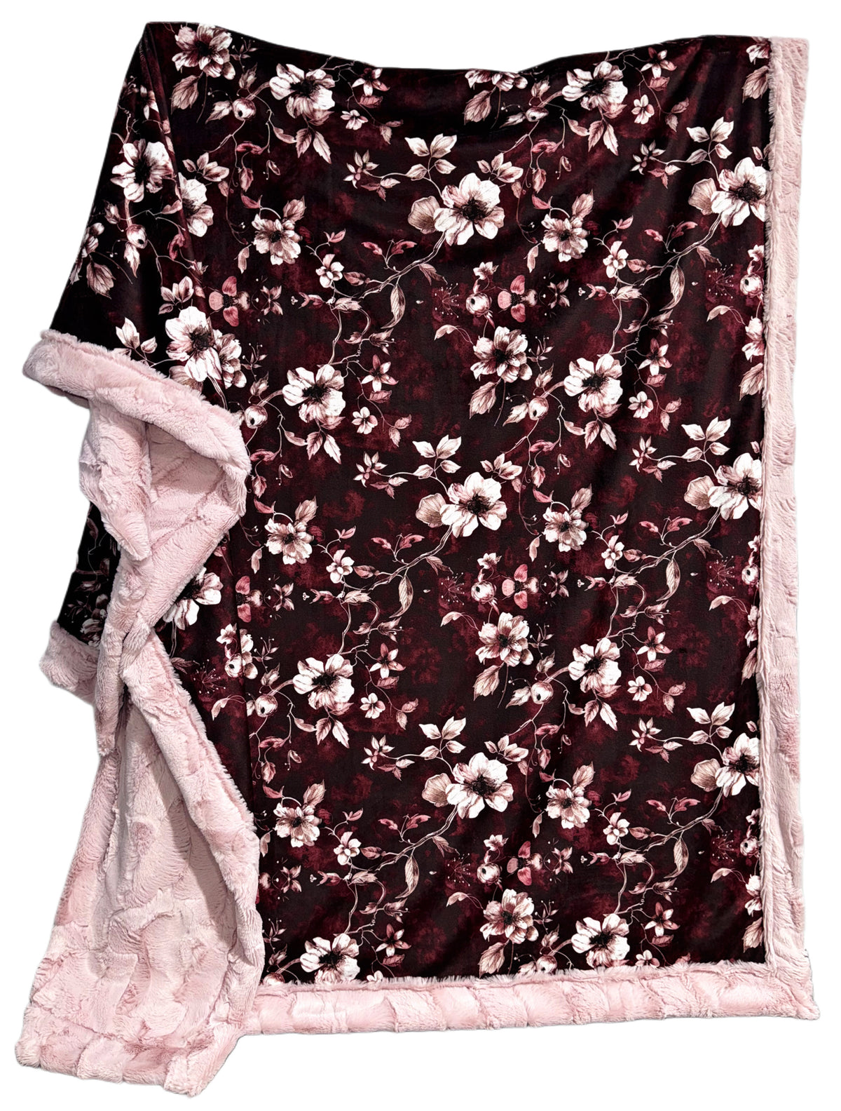 Wine + Blush Florals XL Adult Size
