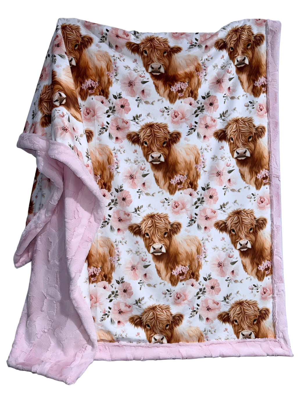 Floral Highland Cows XL Adult Size
