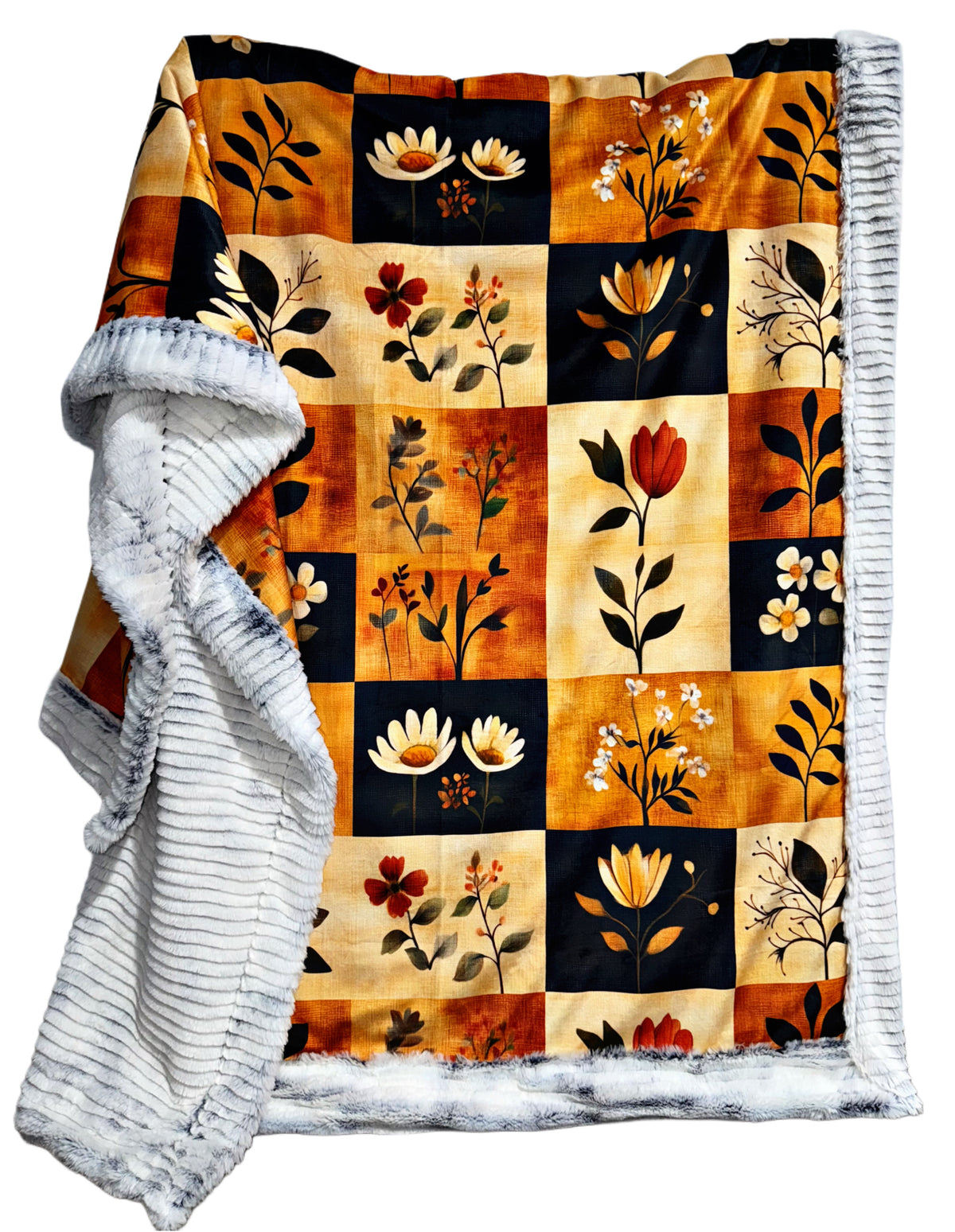 Extra Luxe Navy Oceana + Florals XL Adult Size