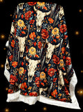 Autumn Skulls Throw Size