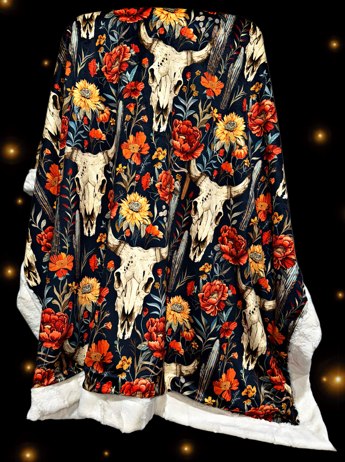 Autumn Skulls Throw Size