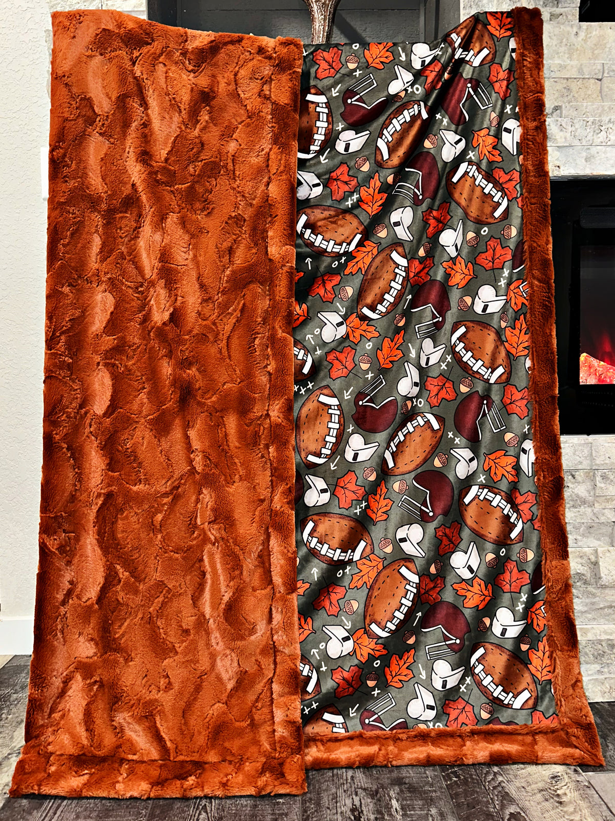 Cozy Fall Football XL Adult Size