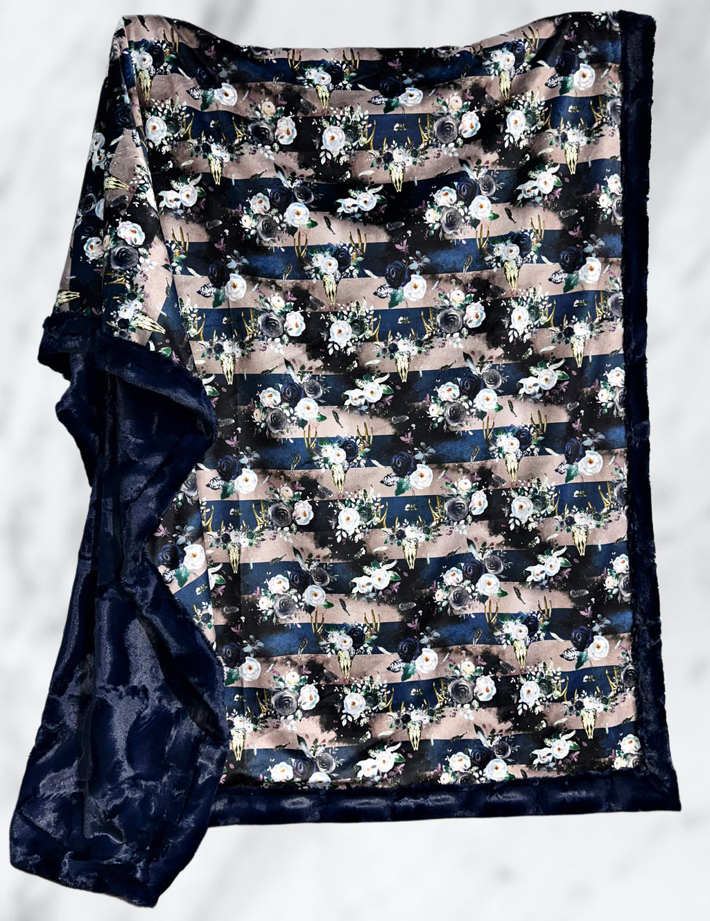 Boho Floral Skulls Adult Size