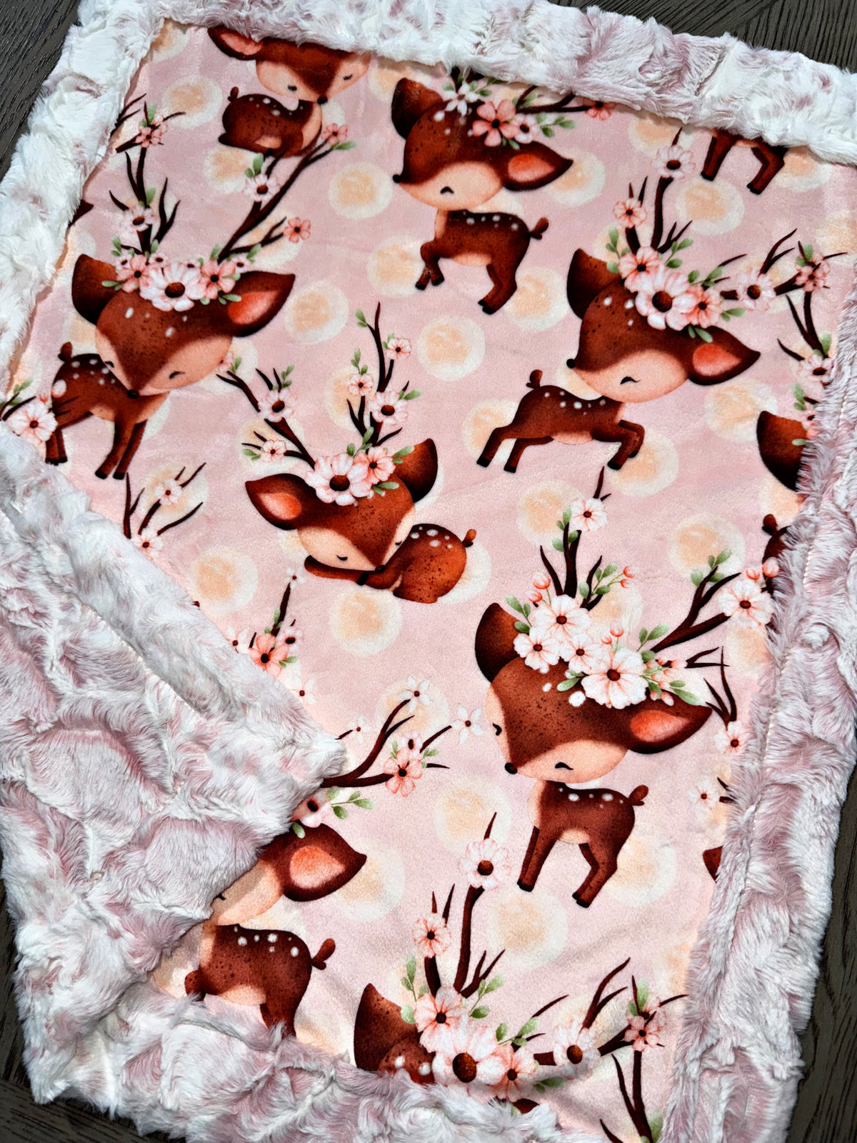 Floral Fawn Lovey Size