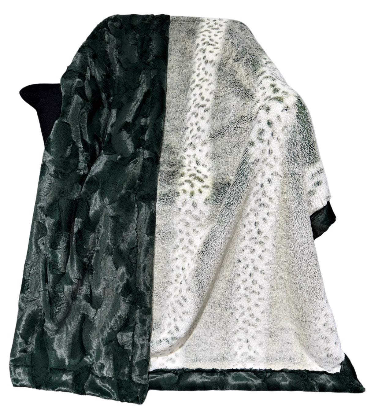 Extra Luxe Alaskan Ivy Bunny + Forest Hide Throw Size