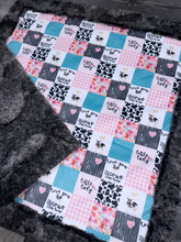 Load image into Gallery viewer, Farm Girl Lovey Size + Burp Cloth