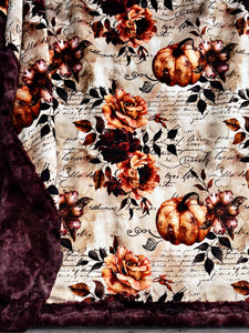 Fancy Floral Pumpkins XL Adult Size