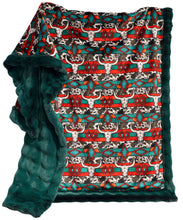 Load image into Gallery viewer, Extra Luxe Frosted Powder Puff Everglade + Skulls XL Adult Size