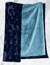 Load image into Gallery viewer, Extra Luxe Mallard Frosted Arctic Fox + Navy Hide XL Adult Size