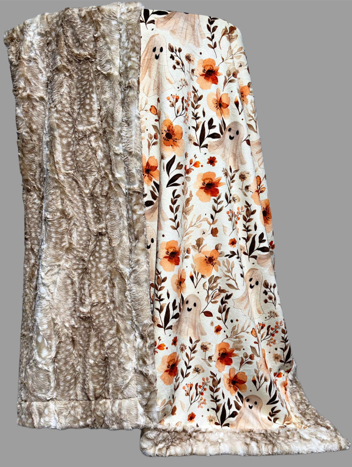 Pretty Floral Ghosts XL Adult Size