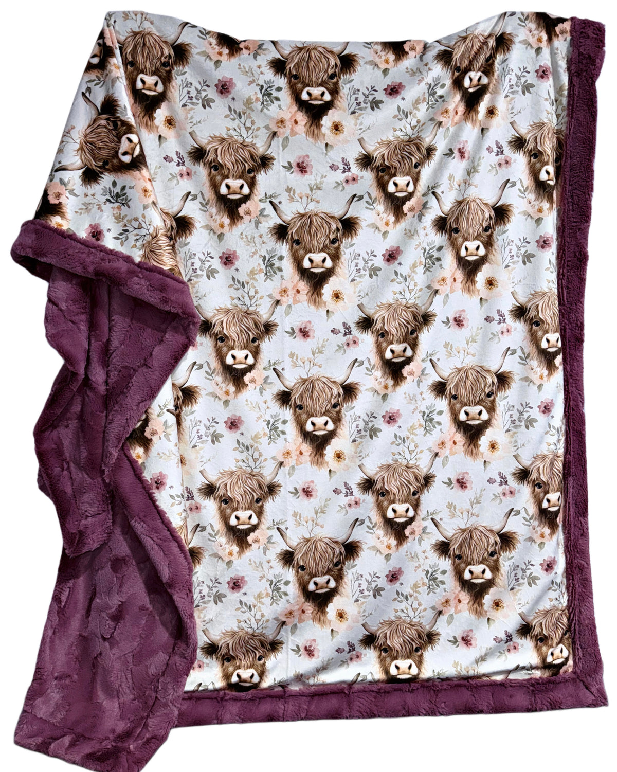 Wild Rose Highland Cows XL Adult Size