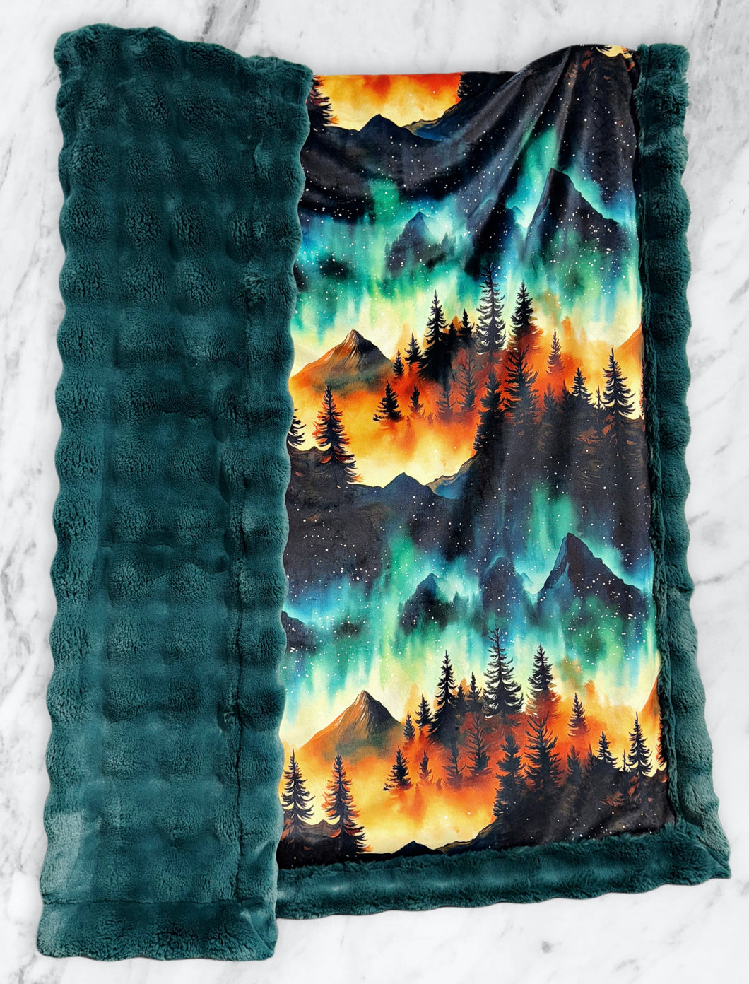 Extra Luxe Spruce Powderpuff + Mountain Lights XL Adult Size