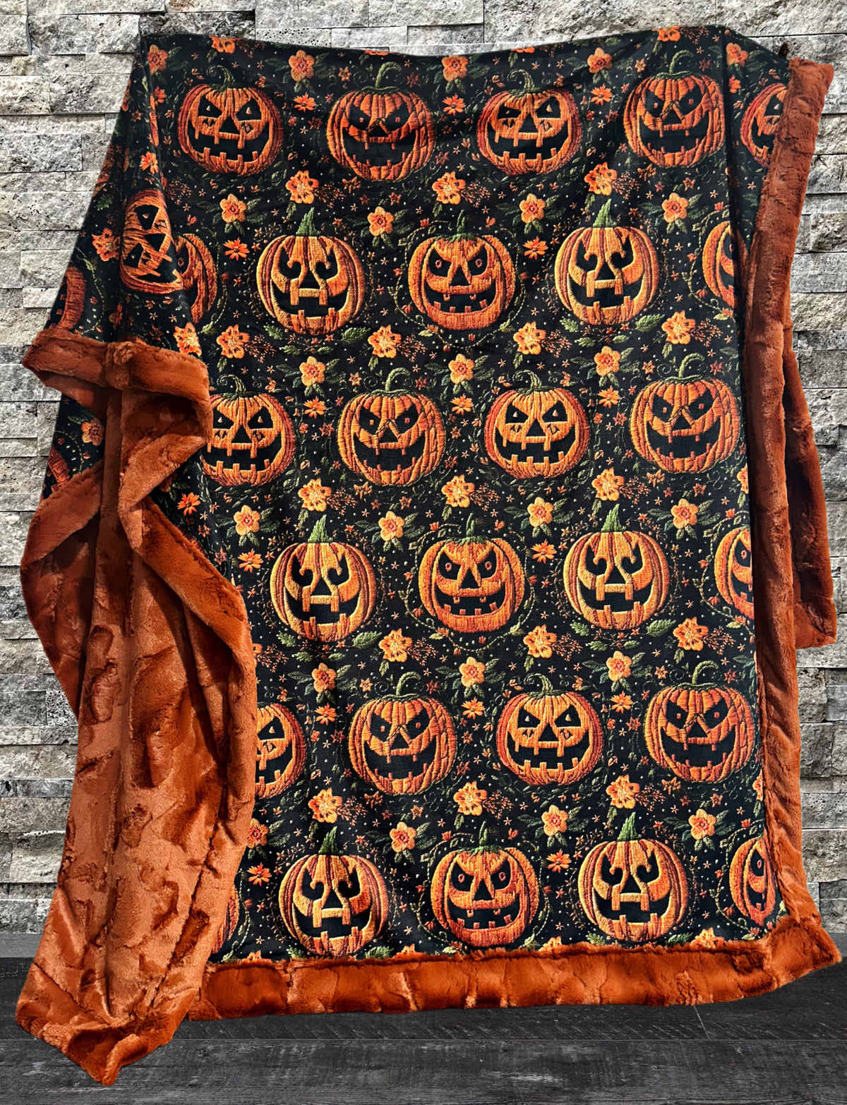 Embroidered Pumpkins XL Adult Size