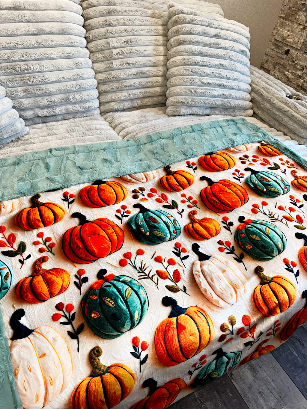 Wooly Pumpkins XL Adult Size