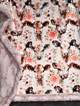 Load image into Gallery viewer, Gorgeous Floral Cows XL Adult Size