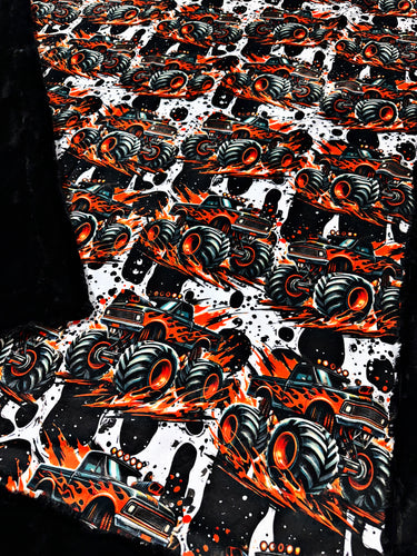 Orange Monster Truck Adult Size