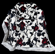 Load image into Gallery viewer, Extra Luxe Snow Bunny Dove + Goth Roses XL Adult Size