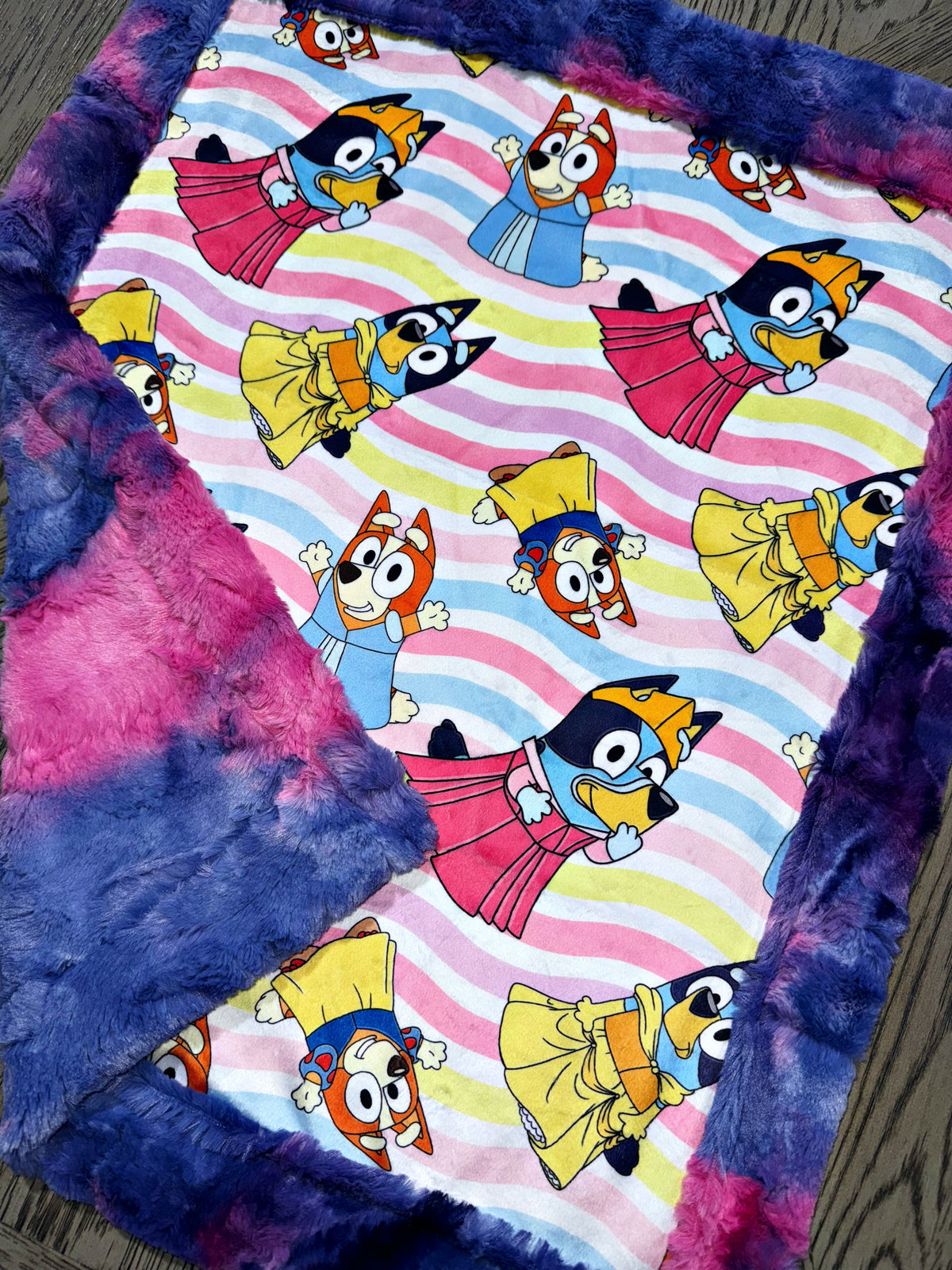 Blue Princess Lovey Size