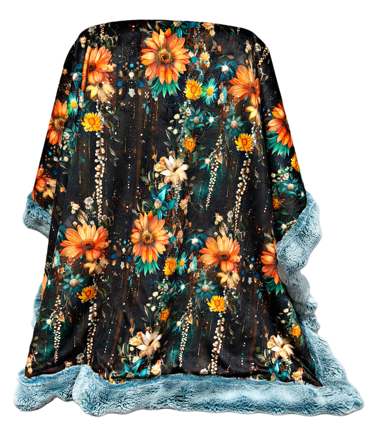 Extra Luxe Frosted Poseidon Pom Pom + Florals XL Adult Size