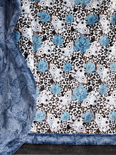 Load image into Gallery viewer, Blue Florals XL Adult Size