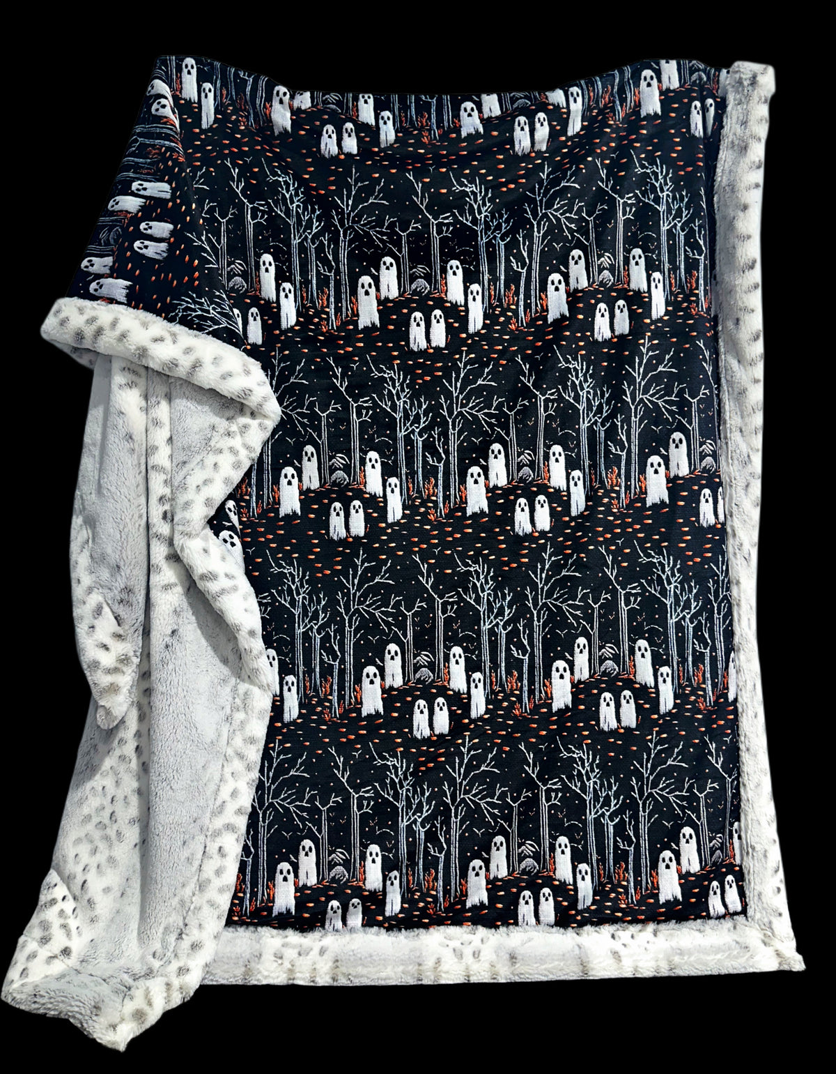 Extra Luxe Alaskan Dove Bunny Spooky Ghosts XL Adult Size