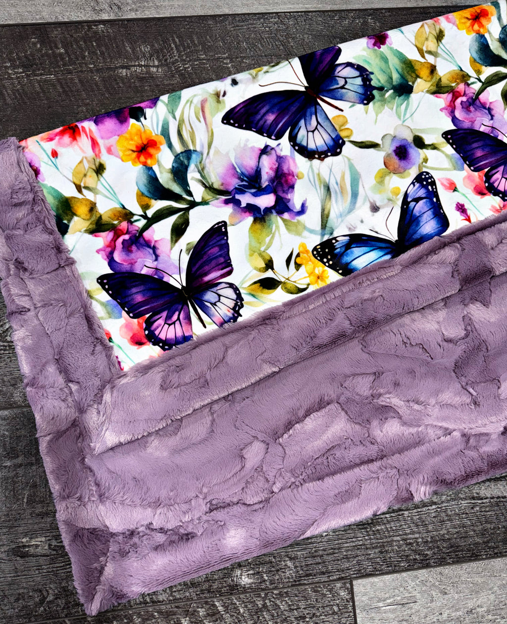 Violet Butterflies Baby Size