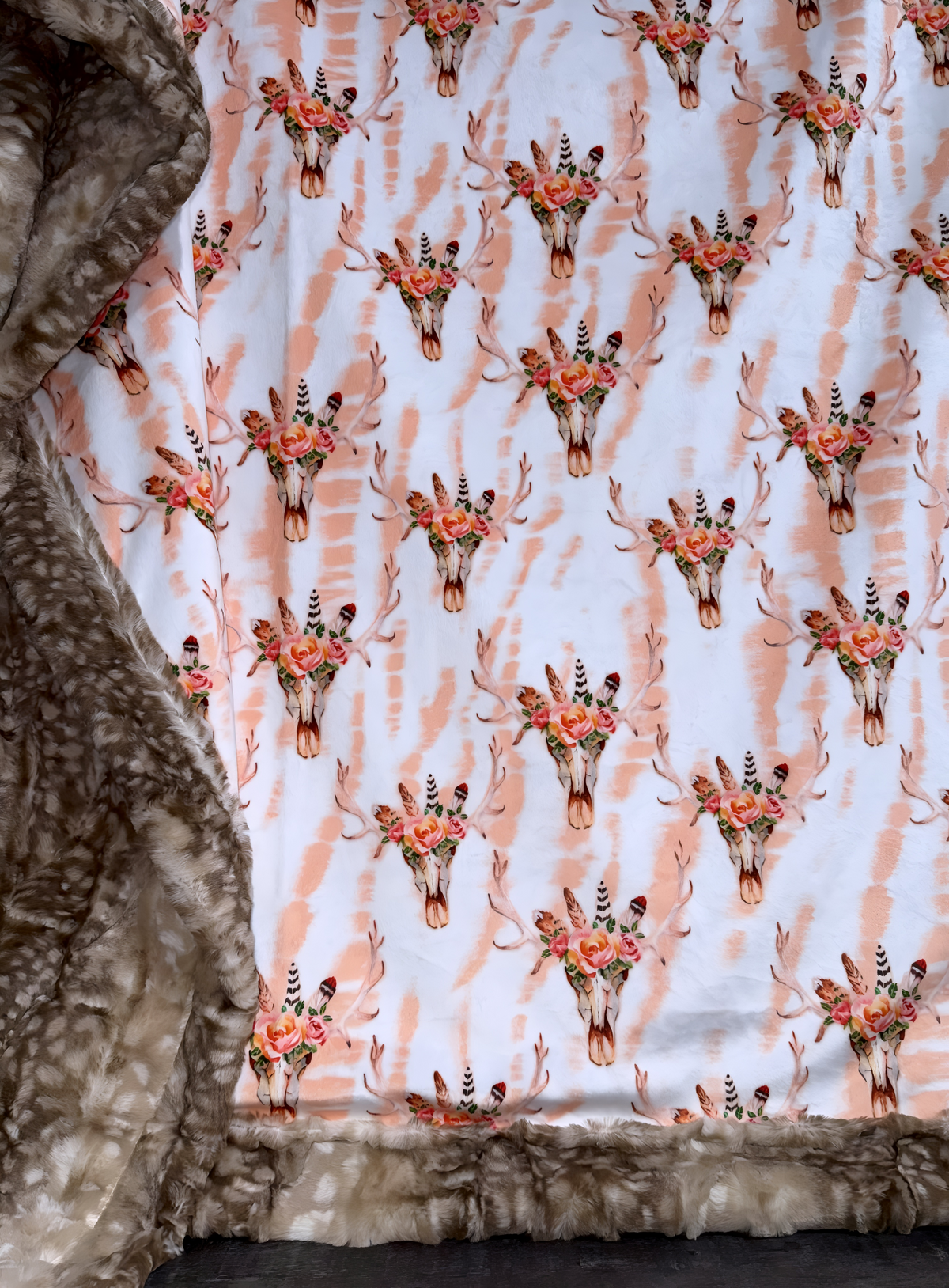 Floral Boho Skulls XL Adult Size
