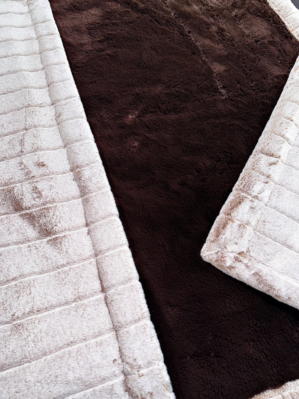 Double Extra Luxe Chocolate Arctic Fox + Sand Dollar Frosted Sydney Adult Size