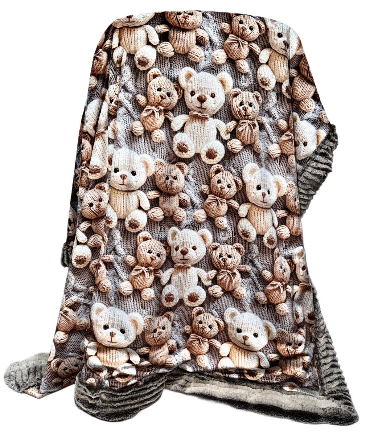 Cuddle Teddy Bears Extra Luxe Throw Size