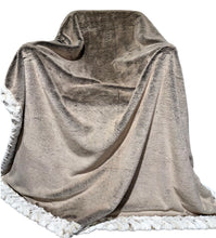 Load image into Gallery viewer, Extra Luxe Chocolate Almond Frosted Baby Seal + Natural Snowy Owl XL Adult Size