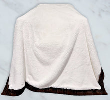 Load image into Gallery viewer, Double Extra Luxe Cuddle Natural Bunny Lush + French Roast Vienna XL Adult Size
