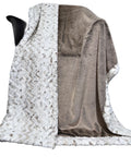 Extra Luxe Chocolate Almond Frosted Baby Seal + Natural Snowy Owl XL Adult Size