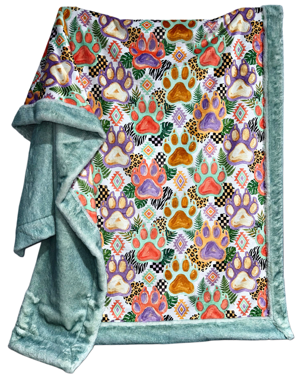 Extra Luxe Glazed Agave Encore + Tropical Aztec Paws XL Adult Size