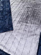 Load image into Gallery viewer, Iced Cloudburst Sydney + Chambray Heather Throw Size