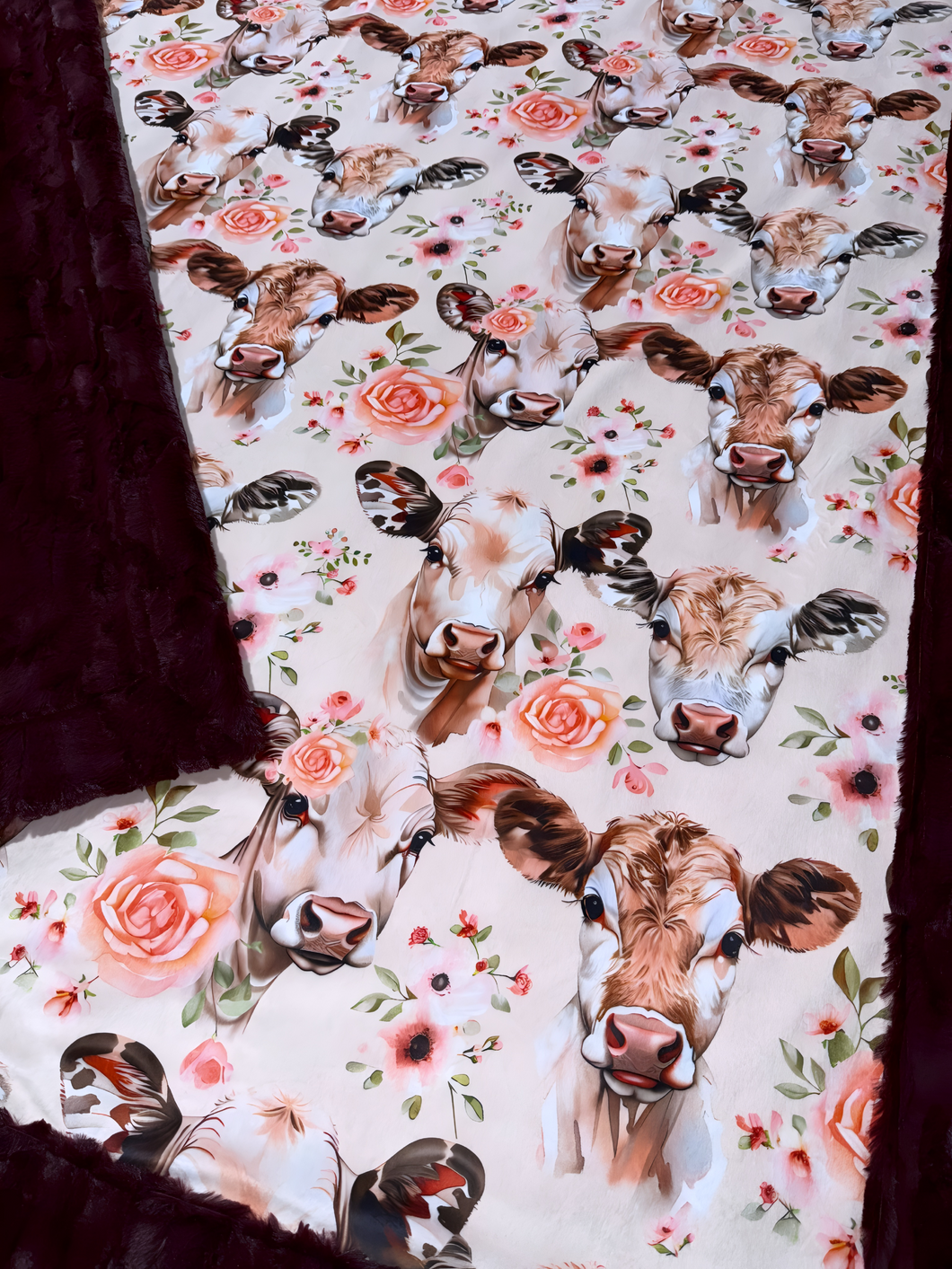Floral Cows XL Adult Size