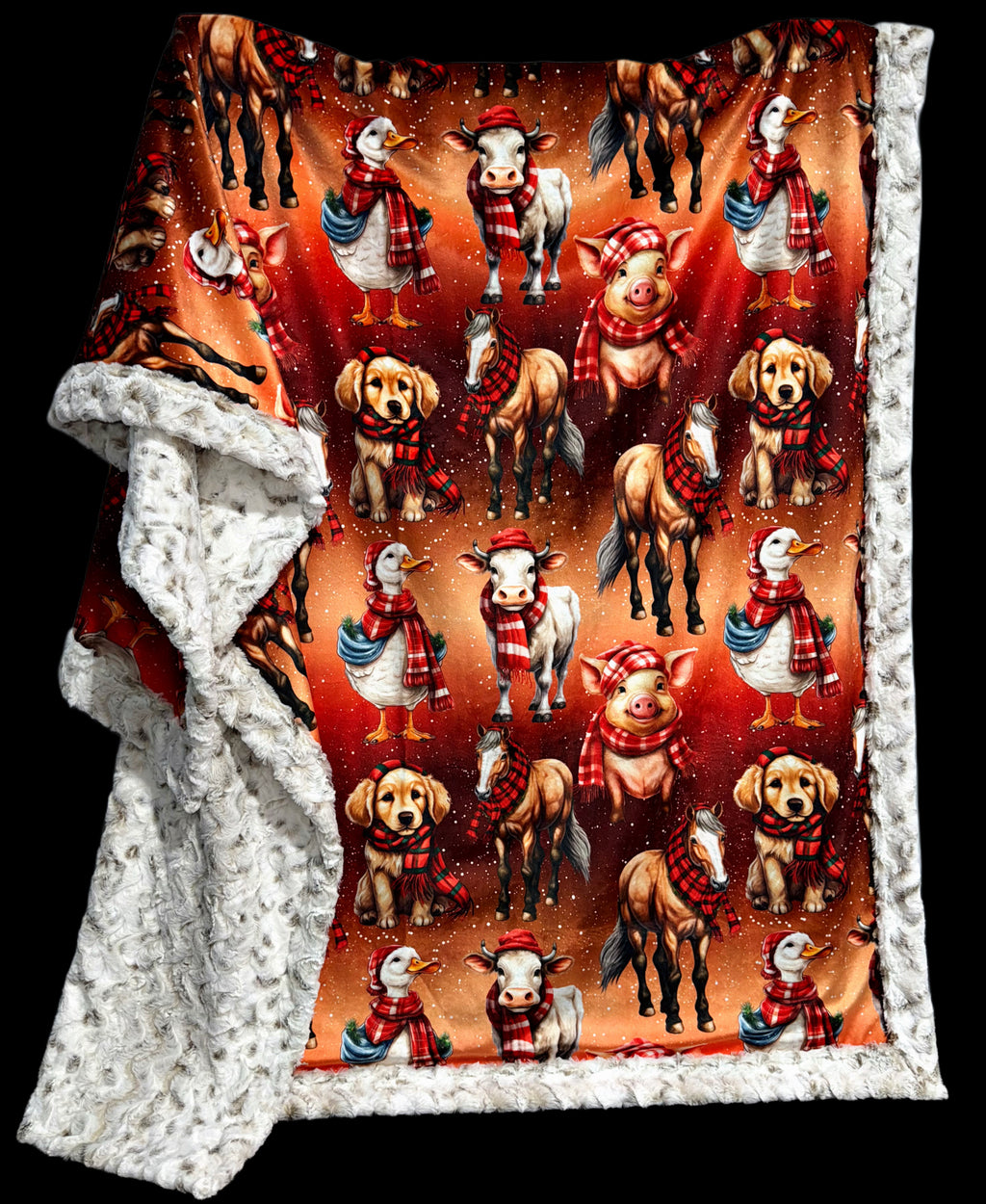 Winter At The Farm XL Adult Size