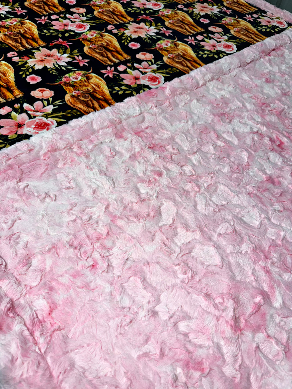 Pretty In Pink Highland Cows XL Adult Size