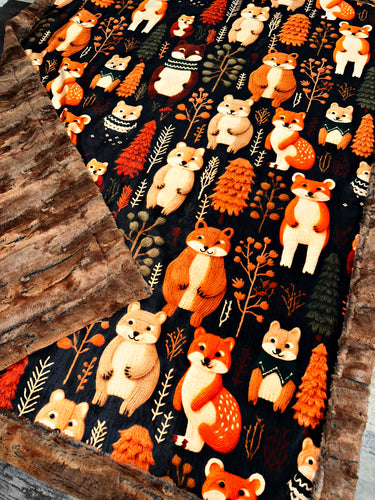 Fall Forest Friends XL Crib Size