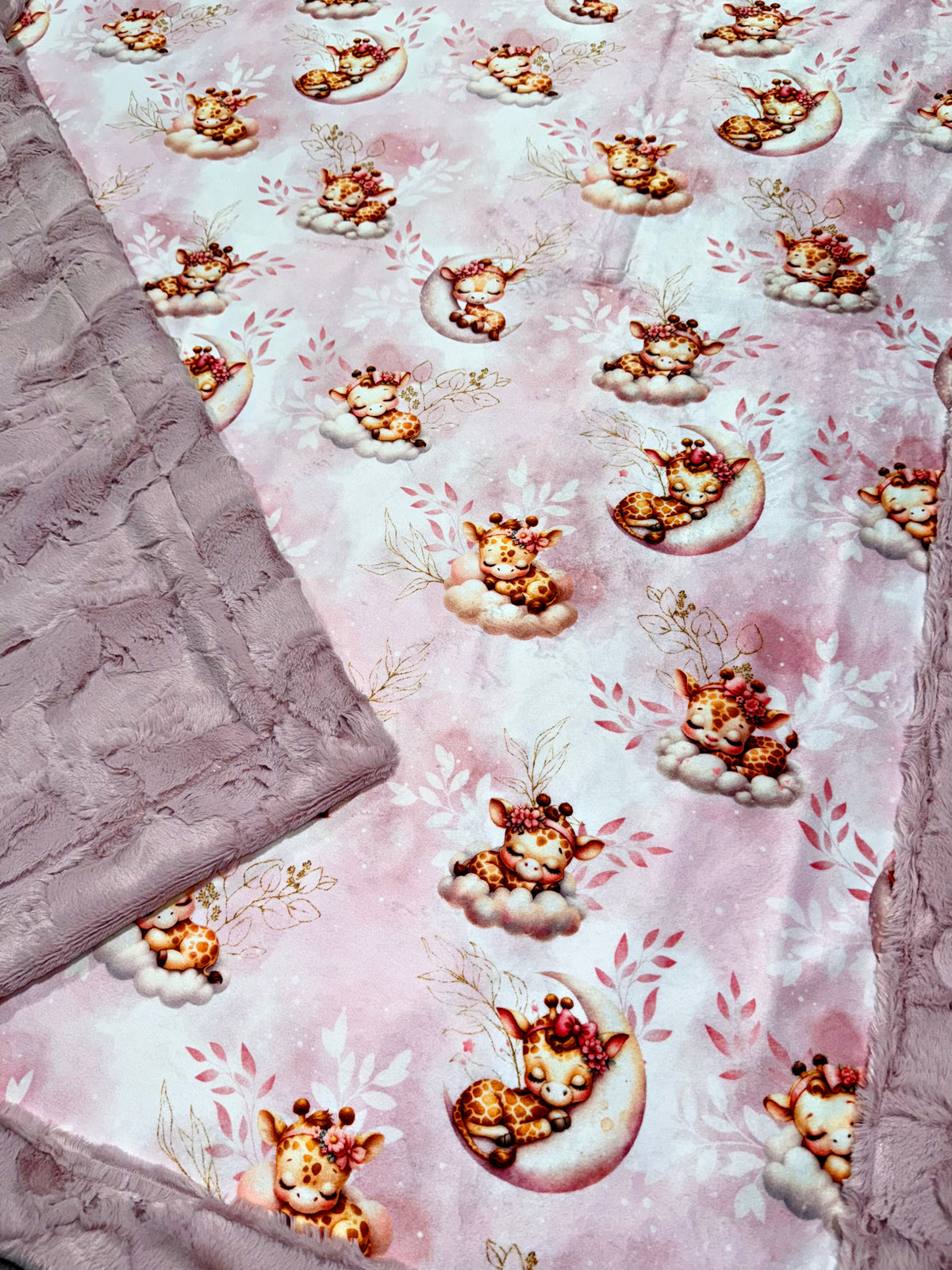 Sweet Sleepy Giraffes XL Crib Size