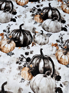 Black + White Pumpkins XL Adult Size
