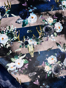 Boho Floral Skulls Adult Size